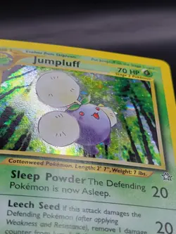 Pokemon 1st Edition Neo Genesis Jumpluff Holo Rare W/Swirl 7/111 🍃 - Image 5