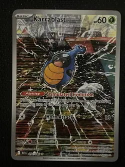 Pokemon TCG Karrablast 094/086 Illustration Rare Holo Sv: Black Bolt English NM - Image 1