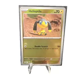 Pokemon 2025 ME01: Mega Evolution Helioptile 52/132 Reverse Foil - Image 1