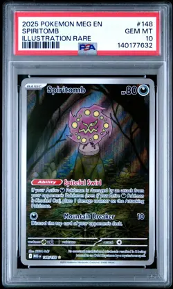 PSA 10 SPIRITOMB 148/132 ILLUSTRATION RARE MEGA EVOLUTION POKEMON 🌑 - Image 1