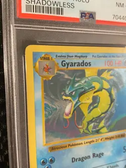 PSA 8 NM - MT Base Set Shadowless Gyarados 6/102 Holo 1999 Pokemon Near Mint - Image 3