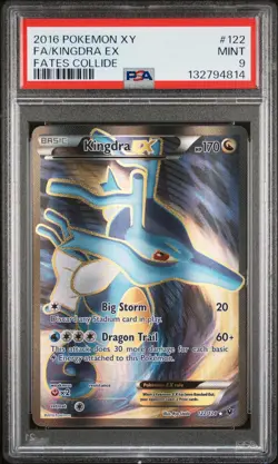 PSA 9 Kingdra ex #122 Pokemon XY Fates Collide English 2016 - Image 1