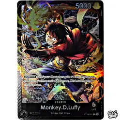 One Piece Card Monkey.D.Luffy ST14-001 Starter Deck: 3D2Y Leader English - Image 1