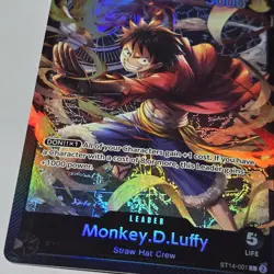 One Piece Card Monkey.D.Luffy ST14-001 Starter Deck: 3D2Y Leader English - Image 3