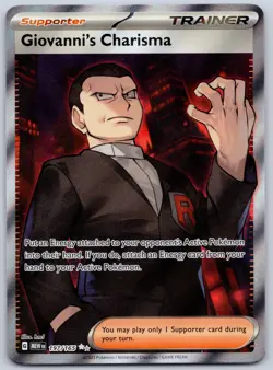 Giovanni's Charisma 197/165 (NM) - Scarlet & Violet 151 - Ultra Rare Pokemon TCG - Image 1