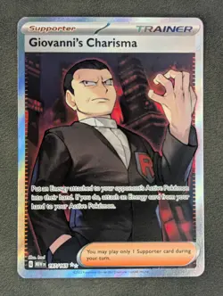 Giovanni's Charisma 197/165 Pokemon TCG Ultra Rare SV: Scarlet & Violet 151 NM - Image 1