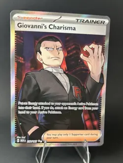 Giovanni's Charisma 197/165 Sv: Scarlet & Violet 151 Holo POKEMON TCG [NM] - Image 2