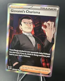 Giovanni's Charisma 197/165 Sv: Scarlet & Violet 151 Holo POKEMON TCG [NM] - Image 3