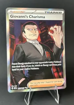 Giovanni's Charisma 197/165 Sv: Scarlet & Violet 151 Holo POKEMON TCG [NM] - Image 5