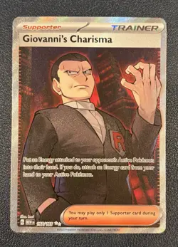 Pokemon TCG Giovanni's Charisma Scarlet & Violet-151 197/165 Holo Ultra Rare NM - Image 1