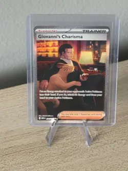 Pokemon TCG Giovanni's Charisma 197/165 Scarlet & Violet-151 Holo Ultra Rare NM - Image 1