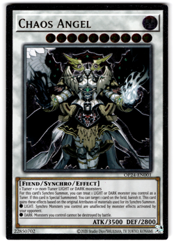 YUGIOH CHAOS ANGEL ULTIMATE RARE NEAR MINT OP24-EN001 - Image 1