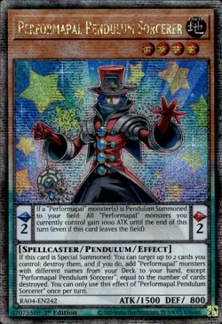 Performapal Pendulum Sorcerer - Quarter Century Secret Rare RA04-EN242 - YuGiOh - Image 1