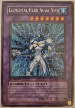 YuGiOhElemental HERO Aqua Neos 1st Edition Rare DP03-EN012 - Image 1