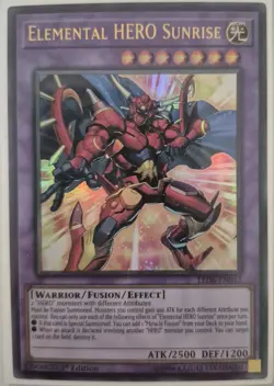 YuGiOh Elemental HERO Sunrise Ultra Rare 1st Edition LED6-EN012 - Image 1