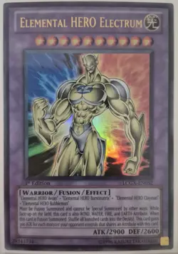 YuGiOh Elemental HERO Electrum Ultra Rare 1st Edition LCGX-EN052 - Image 1