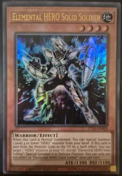YuGiOh Elemental Hero Solid Soldier Ultra Rare CT15-EN003 - Image 1