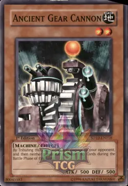 1st Ed Ancient Gear Cannon SD10-EN016 Yugioh - Image 1