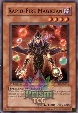 1st Ed Rapid-Fire Magician SD6-EN016 Yugioh - Image 1