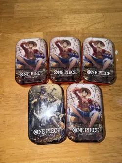 One Piece Mini Tins Vol 2 Lot Of 5 (4 LUFFY!) In Hand Ships Fast - Image 1