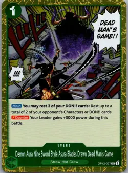 Legacy of the Master #OP12-037 Demon Aura Nine Sword Style Asura Blades... - Image 1