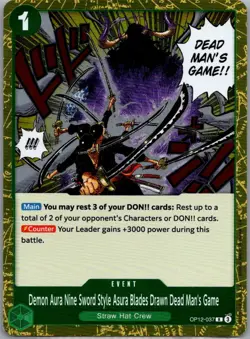 Legacy of the Master #OP12-037 Demon Aura Nine Sword Style Asura Blades... - Image 1