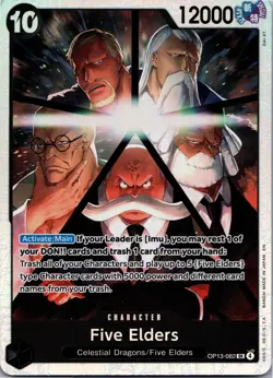 One Piece TCG • Five Elders OP13-082 • Super Rare • ENG/NM - Image 1