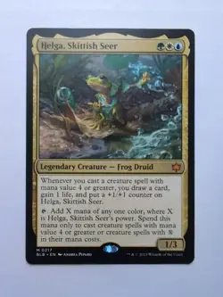 MTG Helga, Skittish Seer (BLB) Bloomburrow Regular Mythic 217 - Image 1