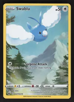 Swablu GG27/GG70 Pokemon TCG Crown Zenith: Galarian Gallery NM - Image 1