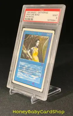 MTG Unlimited Edition 1993 Creature Bond PSA 9 Mint Old School 93/94 - Image 3