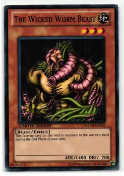 The Wicked Worm Beast Common | GLD4-EN003 | English Yu-Gi-Oh Card - Image 1