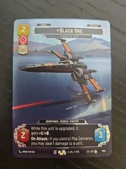 Star Wars Unlimited JTL-1069 Black One Prestige Foil Card Jump To Lightspeed - Image 1