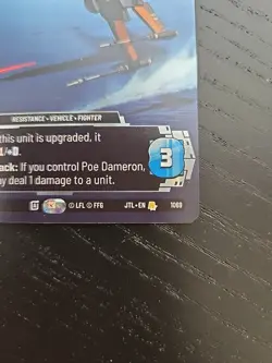 Star Wars Unlimited JTL-1069 Black One Prestige Foil Card Jump To Lightspeed - Image 2