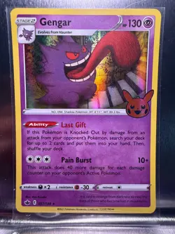 Pokemon TCG Gengar Halloween Trick Or Trade Stamped Card 057/198 Holo Rare - Image 1