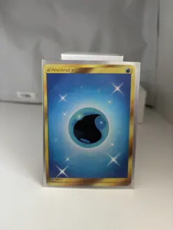 Pokemon TCG Water Energy 124/111 Crimson Invasion Gold Secret Rare Card - Image 1
