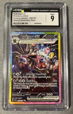 Pokemon Hydreigon ex 240/191 Surging Sparks Special Illustration Rare CGC 9 Mint - Image 1