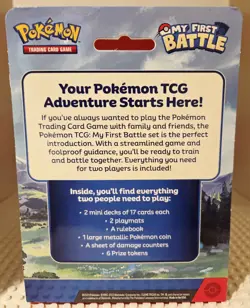 Pokemon My First Battle Bulbasaur And Pikachu TCG Set New - Image 5