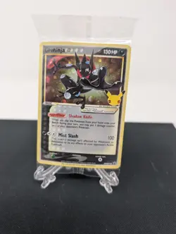Pokemon Greninja Gold Star Promo Holo SWSH144 Celebrations SEALED NM - Image 1