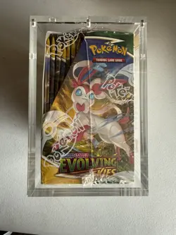 Pokemon TCG Sword & Shield Evolving Skies Booster Box W/ Acrylic Case - Image 2