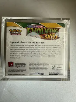 Pokemon TCG Sword & Shield Evolving Skies Booster Box W/ Acrylic Case - Image 3