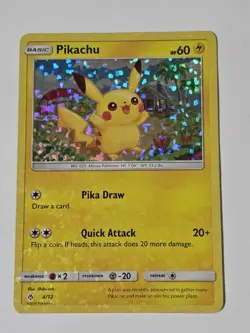 Pokemon TCG Pikachu McDonald's Promo 2018 4/12 Holo - Image 1