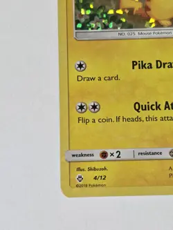 Pokemon TCG Pikachu McDonald's Promo 2018 4/12 Holo - Image 3