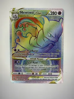 Mewtwo VSTAR Pokemon GO Secret Rare Holo 079/078 280HP Psychic - Image 1