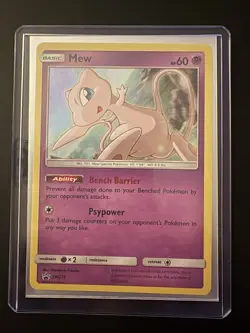 Pokemon Mew SM215 Sun & Moon Promo Holo NM - Image 1