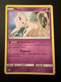 Pokemon Mew SM215 Sun & Moon Promo Holo NM - Image 3