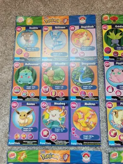 1999 Burger King Pokemon Movie Poketrivia Uncut Sheets - #1, #18, #19, #20 - Image 3