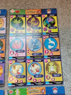 1999 Burger King Pokemon Movie Poketrivia Uncut Sheets - #1, #18, #19, #20 - Image 4