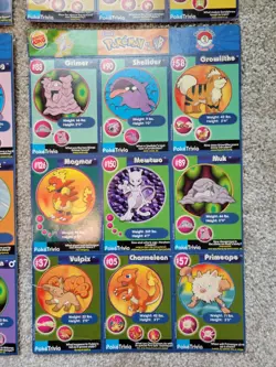1999 Burger King Pokemon Movie Poketrivia Uncut Sheets - #1, #18, #19, #20 - Image 5