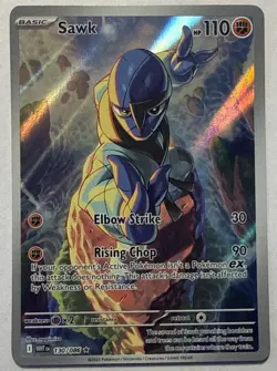 Sawk - 130/086 - Illustration Rare - SV: White Flare - Pokemon Near Mint/Mint - Image 1