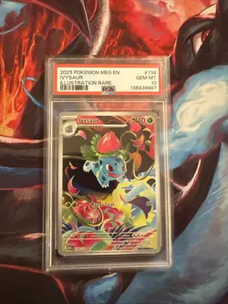 Pokemon TCG Ivysaur Mega Evolution #134/132 Illustration Rare PSA 10 - Image 1